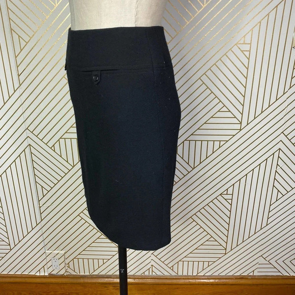 Gerard Darel 100% Wool Classic‎ Black Pencil Skirt Size 36 / US 4 - Picture 5 of 8